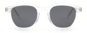 Acetate transparent lightweight sunglasses.